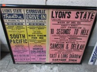 LYON'S STATE THEATRE / DIRVE IN SHOW POSTER