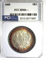 1889 Morgan PCI MS64+ Nice Rim Color