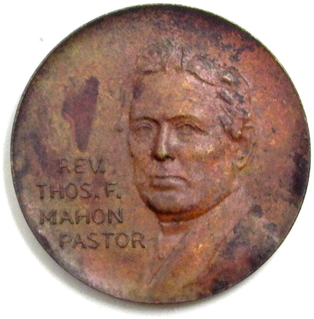 1923 Rev Thos F Mahon Pastor 6.6 GR & 25.60 MM