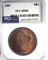1886 Morgan PCI MS65 Bold Color
