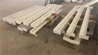 1 LOT, 16 Assorted Support Beams for 6 Inch Roof