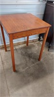 29x29x36in solid wood high top table