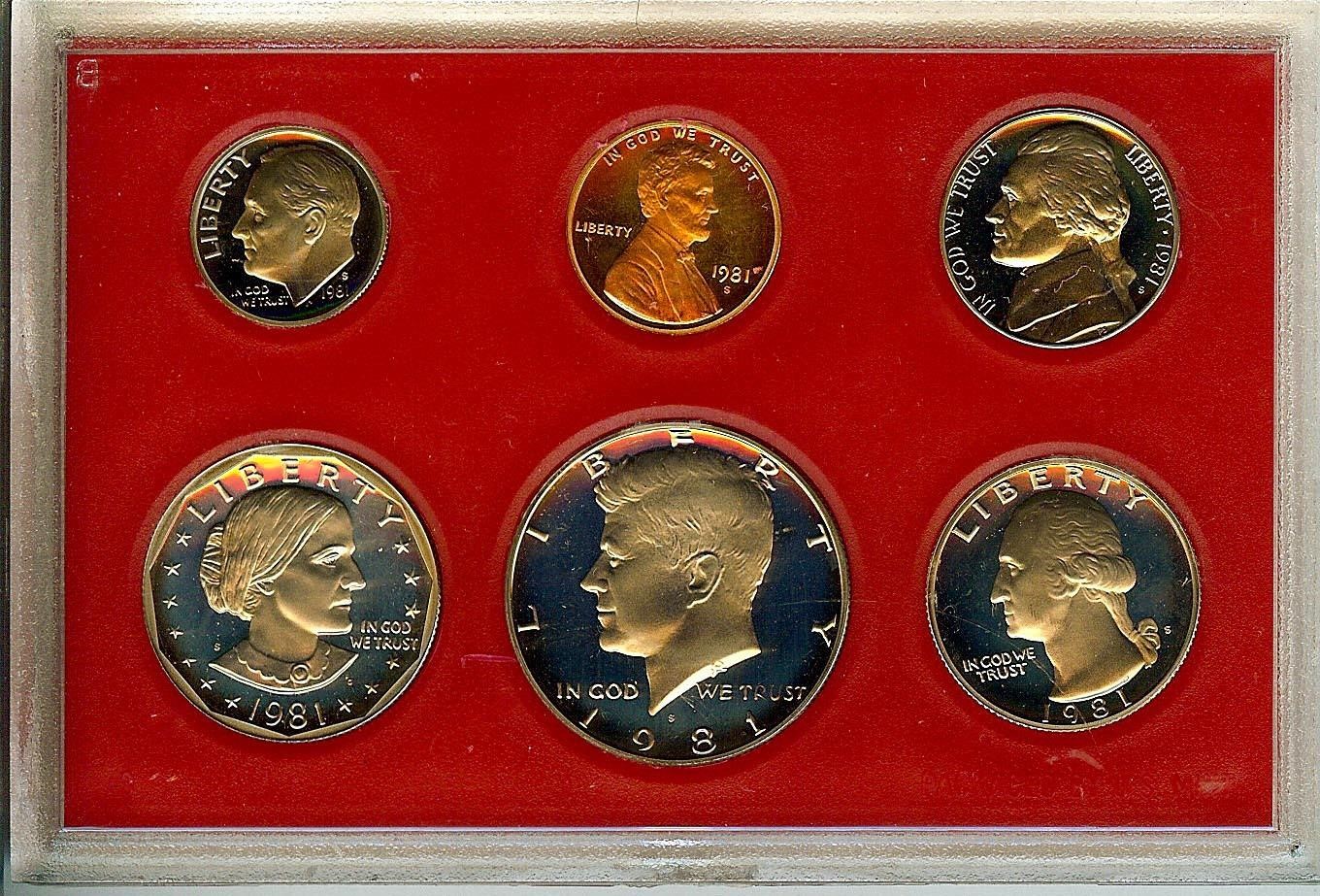 1981-S T2 Full Proof Set Very Rare As Set