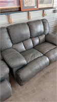 72in Grey dual reclining love seat