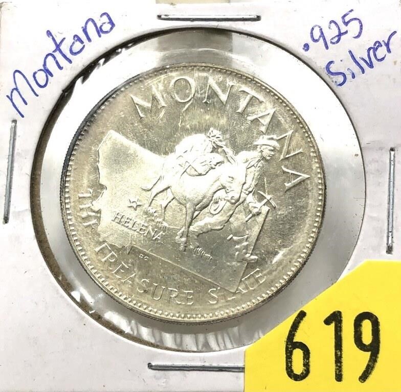Sterling silver Montana medal