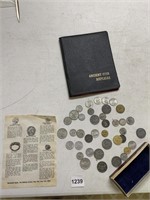 COIN BOOK AND COINS ANCIENT COINS