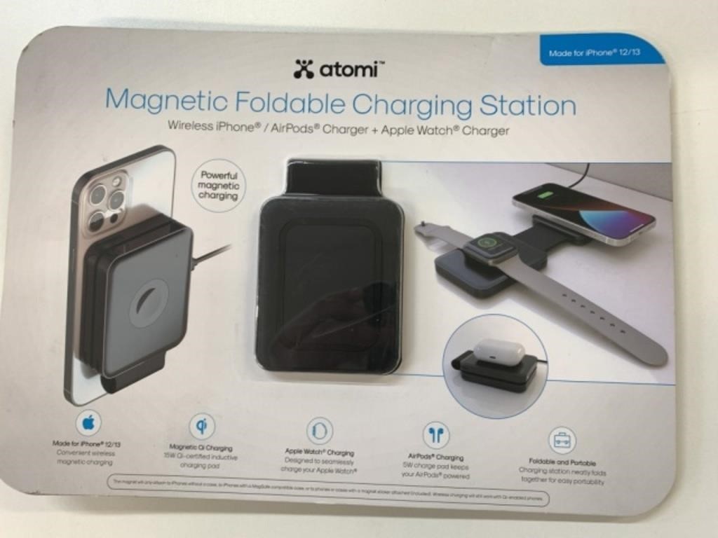 New Atomi Magnetic Foldable Charging Station