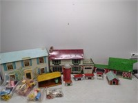 Vintage Metal Toy Farm Model Set