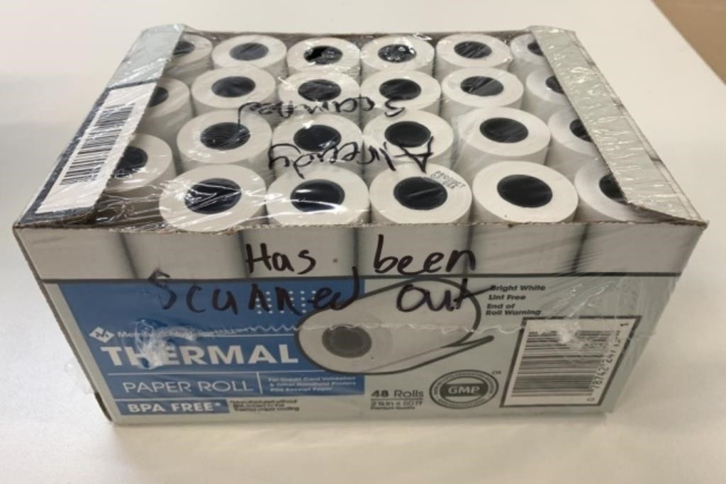 48 Thermal Paper Rolls 2 1/4" x 50ft