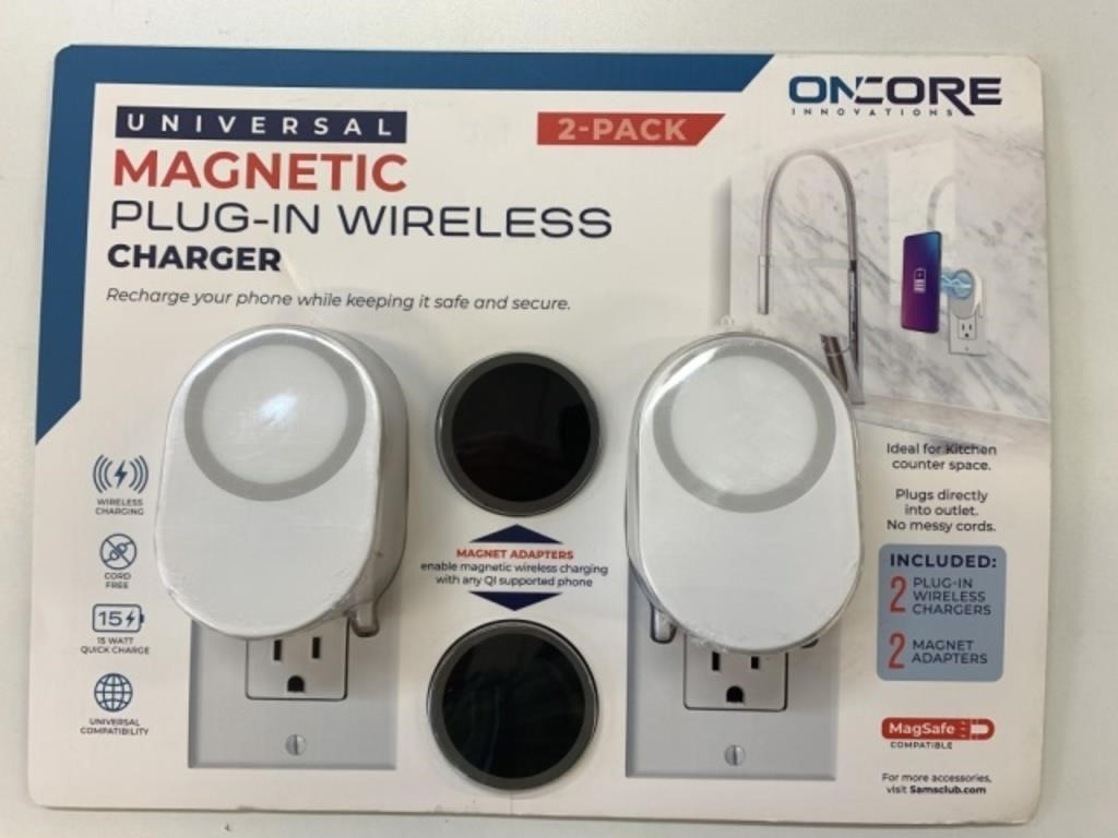 New Universal Magnetic Plug-In Wireless Charger