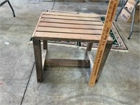 small wooden table - maybe outdoor