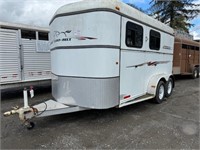 '04 Thuro-Bilt Horse trailer,bumpr pull,15'-Titled