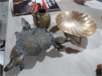 BRONZE CLAM, FROGS,  LILY KETTLE