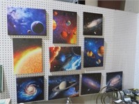 10 SOLAR SYSTEM PICTURES ON CANVAS