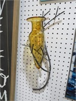 WALL HANGING GLASS VASE