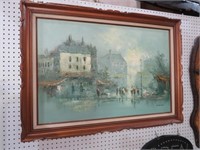 H LAMON SIGNED OIL ON CANVAS PAINTING