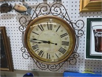 UNIQUE 18" METAL STERLING WALL CLOCK