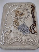 Vtg Beaded & Faux Pearl Necklaces