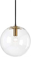 Spherical LED Clear Glass Hanging Light