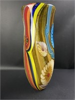13.5" Murano Style Art Glass Vase