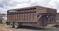 '92 Donahue Gooseneck  Livestock Trlr-Titled