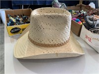 vintage cowboy straw hat