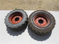 Skid loader tires & rims 10x16.5