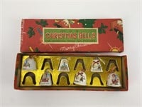 Vintage Miniature Christmas Bells w Box