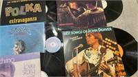 Used vintage albums including Best songs of John