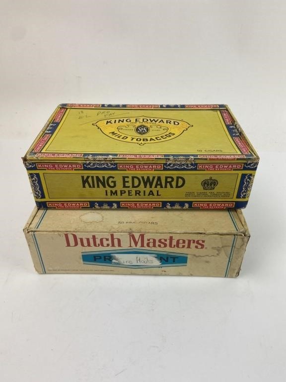2 Vintage Cigar Boxes