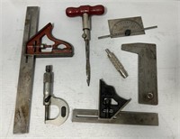 Machinist & carpenters lot measuring devices & bor