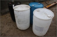(4) Poly 55gal Barrels