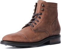 USED-Premium Leather Lace-up Boot