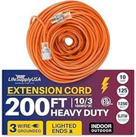 SEALED-10 Gauge Heavy Duty Extension Cord