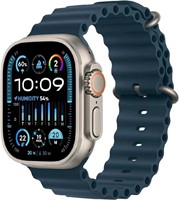 Apple® Watch Ultra 2 49mm Titanium Case with Blue