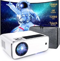 Projector, Native 1080P Outdoor Projector with 100