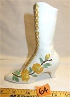 Cash Family Pottery Ladies Lace Boot Planter