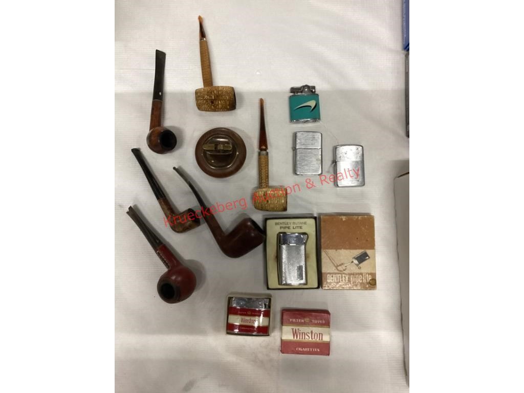 Assorted Pipes & Lighters
