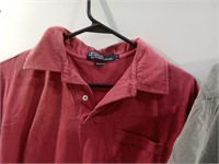Polo Ralph Lauren Shirt Lg & Claiborne Shirt Med