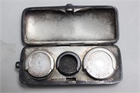 Vintage German Silver Hinged Coins Case