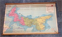 VTG 56x34in PEI. classroom map. See pics