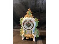 Porcelain Wind Up Mantle Clock
