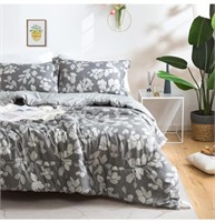 KACEMOO Bed Set Comforter Set - 7pc, Grey Striped
