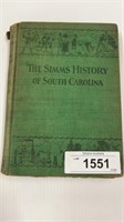 Very Rare   The Simms History of South Carolina