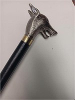 Wolf Handled Sword Cane w/ Removable Blade