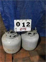 Two twenty pound propane tanks
