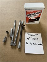 SNAP-ON 1/4" Sockets, Extensions & Polish Cleaner