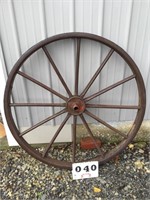 48" wood spoke wagon wheel
