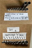 Craftsman 1/4" Socket Set, Metric & SAE