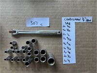Craftsman 1/4" Socket Set, Metric & SAE